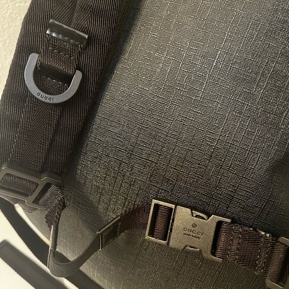 Authentic Gucci Black Leather Backpack - Picture 5 of 10